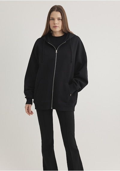 Mavi - Fermuarlı Siyah Sweatshirt 1610221-900