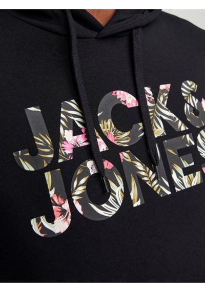 Jack & Jones Jack&jones 12250682 Jjejeff Crop Logo Sweat Siyah