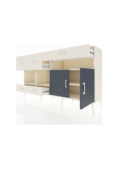 Hyperion Konsol 4 Raflı 5 Çekmeceli 2 Kapaklı 176x44x99 Aytaşı-antrasit/aytaşı Aytası/antrasıt - Aytası Hyperion Konsol 4 Raflı 5 Çekmeceli 2 Kapaklı 176x44x99 Aytaşı-antrasit/aytaşı Aytası/antrasıt - Aytası