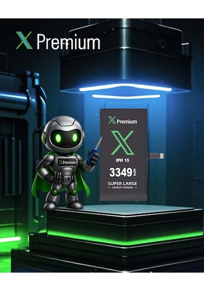Xpremium Apple Uyumlu iPhone  15 Batarya 3349 Mah Süper Yüksek Kapasiteli Güçlendirilmiş Pil