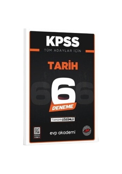 Kpss Tüm Adaylar İçin Tarih 6 Deneme Tamamı Çözümlü Evp Akademi