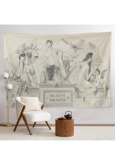 Gustav Klimt - Doğaın Alemleri Duvar Örtüsü - The Realms Of Nature-7087