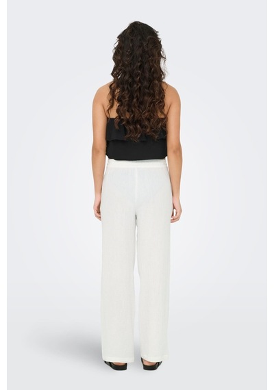 Only Jdy Kadın Geniş Paça Pantolon Jdytheıs Lıfe Wide Pant Günlük Rahat Pantolon Krem