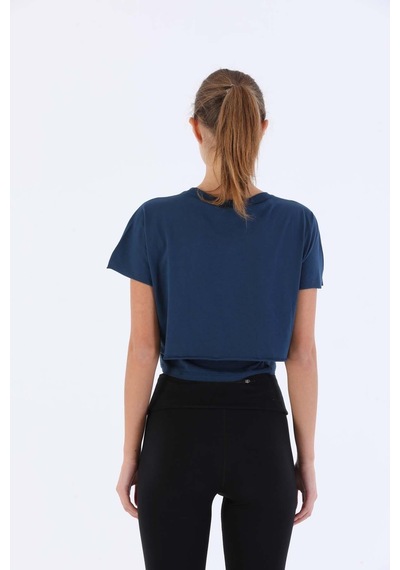 Maraton Sportswear Comfort Kadın Bisiklet Yaka Kısa Kol Basic Navymelanj Crop Top 20868 Navy Lacivert Maraton Sportswear Comfort Kadın Bisiklet Yaka Kısa Kol Basic Navymelanj Crop Top 20868 Navy Lacivert