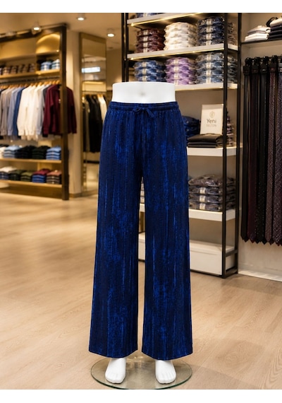 Eren Style Organic Pamuklu Kumaş Rahat Konforlu Spor Pantolon 95 Cm - 38-52 Lacivert