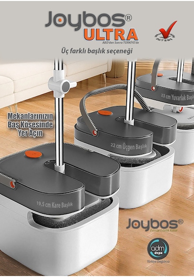 Joybos Temiz ve Kirli Suyu Ayıran 3 Başlıklı Temizlik Seti