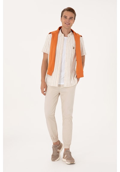 U.s. Polo Assn. Erkek Taş Pantolon Kanvas-chino 50300442-vr049 Tas