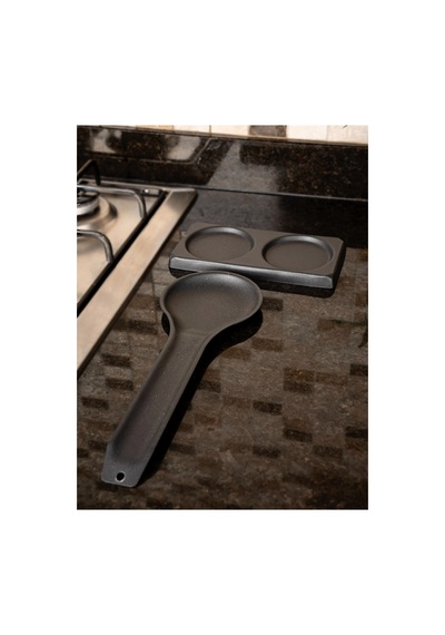 2 Li Metal Kaşıklık Kaşık Altlığı Ve Yağdanlık Altlığı Amber Yağlık Ve Sabunluklara Özel Siyah 694763949 Siyah