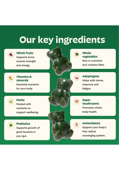 Grüns Superfoods Greens Gummies Orijinal Usa Menşeii Dmmedicineden