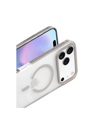 Apple Uyumlu iPhone 17 Pro Max Hbc-394 Himalayas Magsafe Kapak - Titan Gri