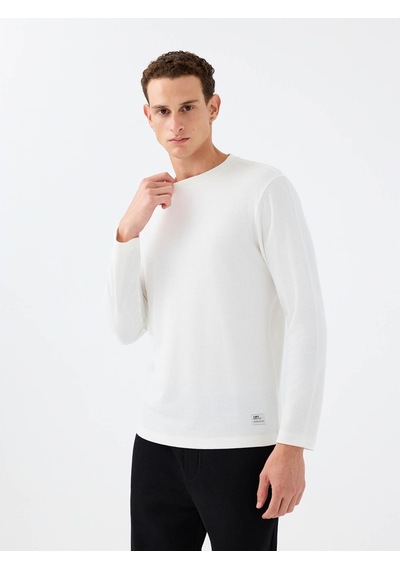Loft Regular Fit Beyaz Erkek Uzun Kollu T-shirt Lf2040679 Beyaz Loft Regular Fit Beyaz Erkek Uzun Kollu T-shirt Lf2040679 Beyaz