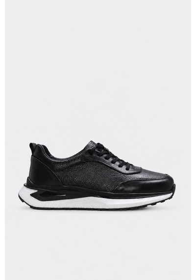 Fast Step Hakiki Deri 442ma26550 Siyah Erkek Casual Ayakkabı