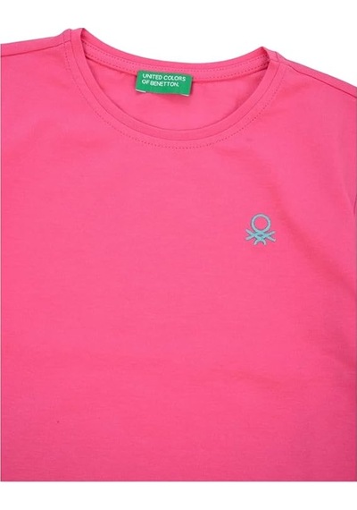 United Colors Of Benetton Benetton Kız Çocuk Uzun Kollu Basic T-shirt Bnt-g21576 Pembe