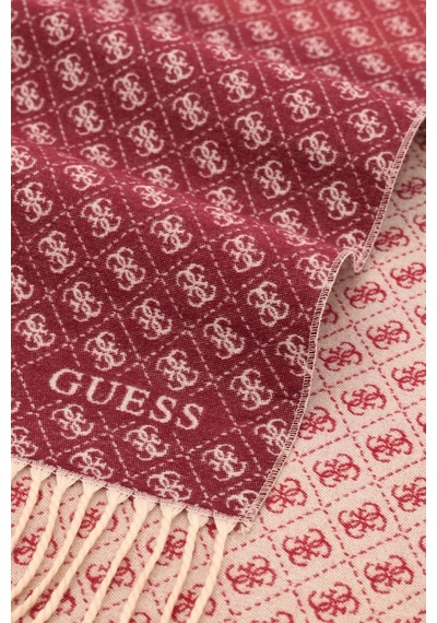 Guess 4g Logolu 60 X 190 Cm Şal Aw5663vıs03 Kadın Şal Aw5663 Vıs03 Plı Mürdüm