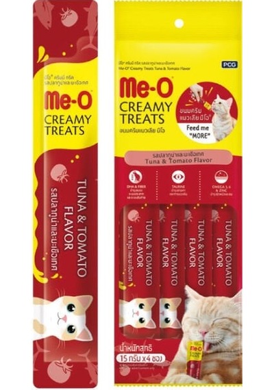 Me-o Kedi Krema Ödül Ton Balığı Ve Domatesli 4 X 15 Gr 12 Adet