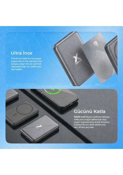 Proove Power Bank X-core 22.5w 10000mah Wıth Cable Type-c To Type-c Black siyah