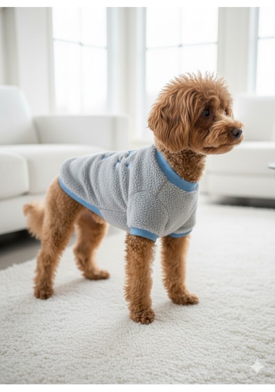 Kedi - Köpek İşlemeli Welsoft Kışlık Sweat - Kıyafet