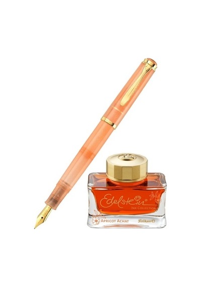 Pelikan M200 Apricot Achat Dolma Kalem Seti Çok Renkli