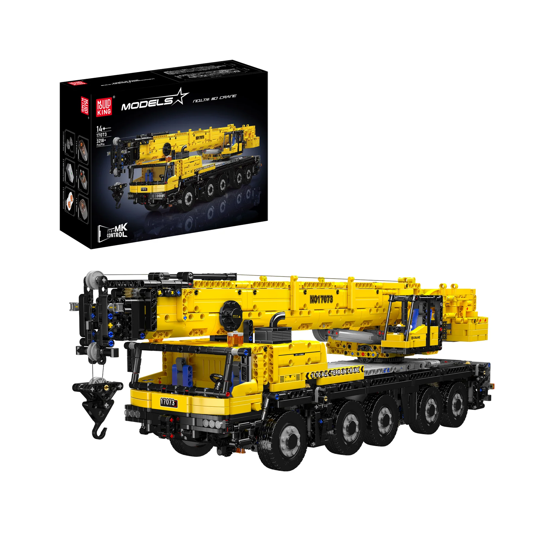 Mould King 17073 Ltm 1110 Mobil Vinç Yapım Seti 3.218 Parça
