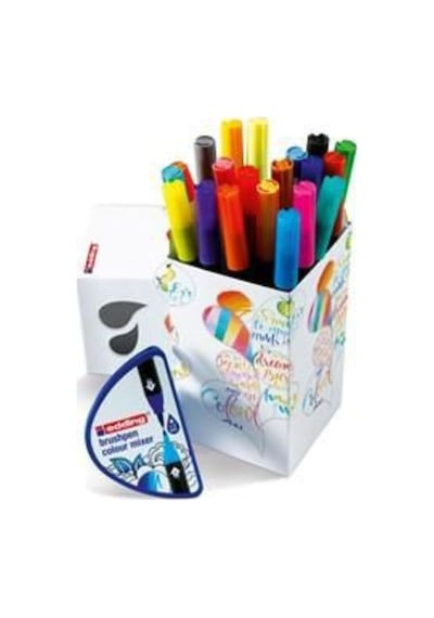 Edding Brush Pen 20 Renk Set Colour Happy