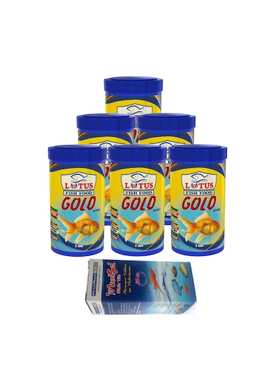 Gold Natural Granulat 6x100ml Japon Balık Yemi ve Vitamini