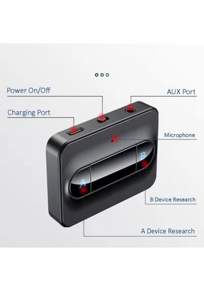 Bluetooth 5.0 Çoklu Kablosuz Alıcı-verici Düşük Gecikmeli Aux Girişli