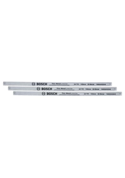Bosch Demir Testeresi Bıçağı 3parça - 150mm 24 Diş 1600a032ul