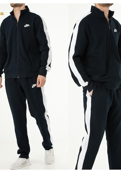 Nike Ea-4004 Battal Beden Erkek Eşofman Takımı Cotton-poly Lacivert