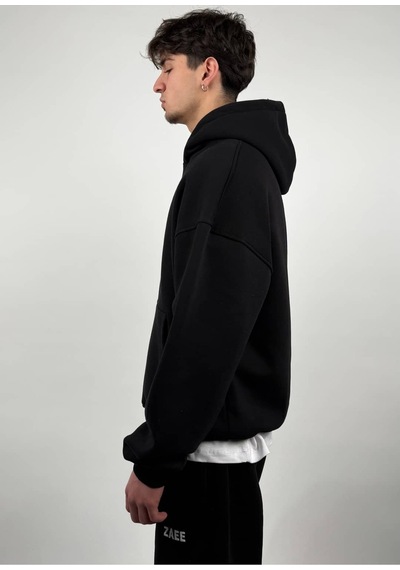 Zaee Basic Oversize Hoodie siyah