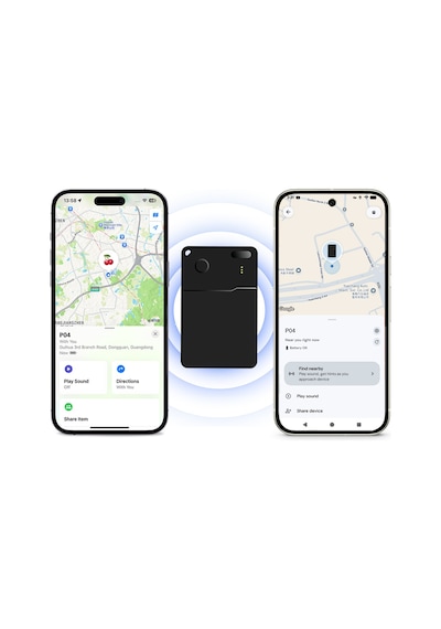 Micflip P28 Suya Dayanıklı AppleiOs UyumluVe Android Uyumlu Wireless Özellikli Akıllı Takip Kartı Siyah