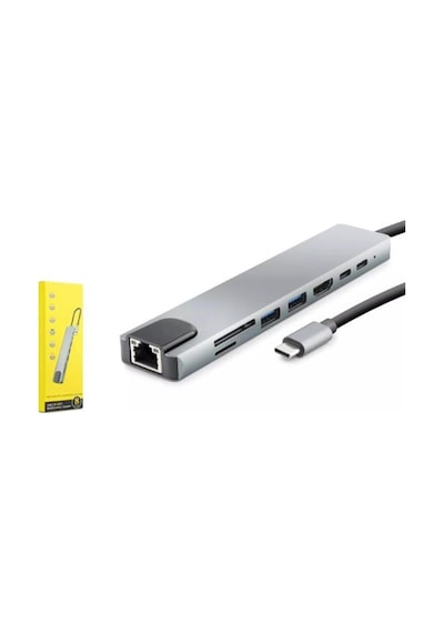 Hadron Hdx7841 Type-c To Hdtv Hdmı 4k 30hz + Vga 2ın1 Gri
