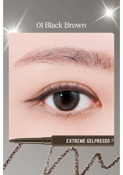 Clio Extreme Gelpresso Pencil Liner 01 Black Brown