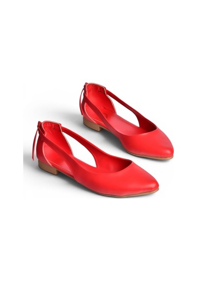 Fox Shoes H726324009 Kırmızı Kadın Babet