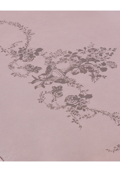 Çiçek Desen Baskılı Hurç - Pudra - 52x28x21 Cm Pudra
