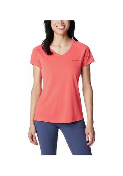 Columbia Zero Rules Kısa Kollu Kadın T-shirt Al6914 Altın - Kırmızı