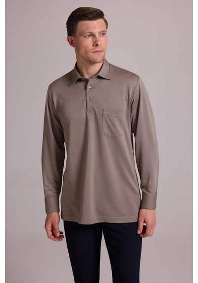Ysf Erkek Yeşil Polo Yaka Sweatshirt