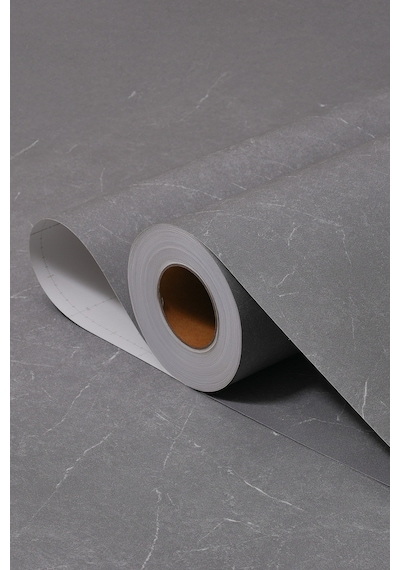Yapışkanlı Folyo - Gri Kaya Pvc Mermer Panel Kaplama Kağıdı - Mobilya Duvar Kapı - 120cm Gen - St686 120 X 600 Cm