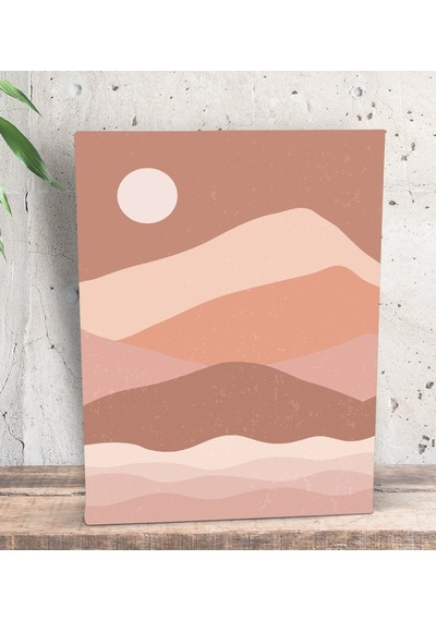 Bk Gift Sun Rise Tasarımlı Dekoratif Mini Kanvas Tablo 15X20Cm-1 (551115840)