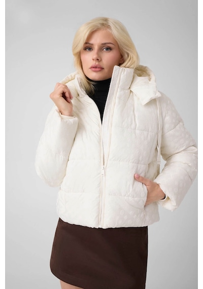 Guess Kısa Şişme Beyaz Kadın Mont W6bl56w4195-g012