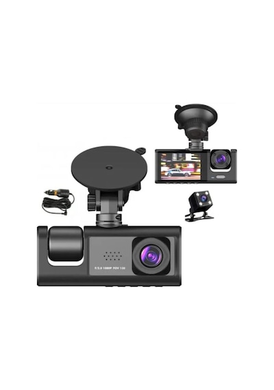 Full Hd Wifi Araç İçi Kamera 170 Geniş Açı Gece Görüşlü Dash Cam Park Modu Döngü Kayıt