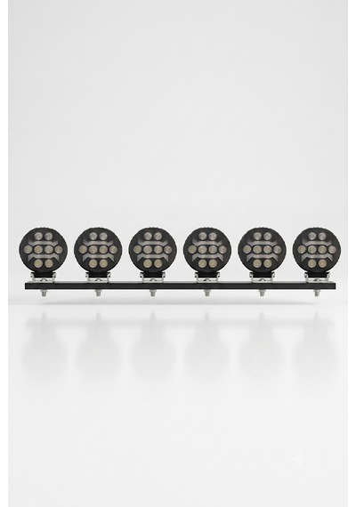 Çalışma Lambası Metal Yuvarlak 6'lı Led Bar