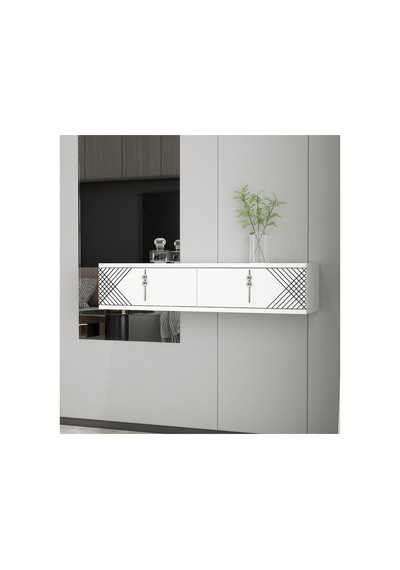 Carmen 90 Cm Duvara Monte Kapaklı Raflı Makyaj Masası Dresuar Beyaz-gümüş Beyaz-gümüş Carmen 90 Cm Duvara Monte Kapaklı Raflı Makyaj Masası Dresuar Beyaz-gümüş Beyaz-gümüş