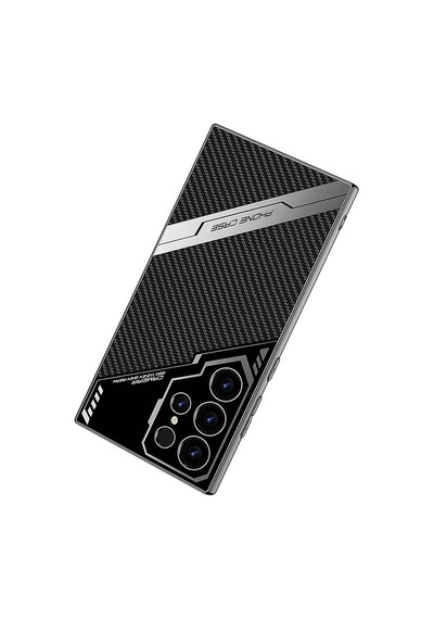 Zore Galaxy Uyumlu S24 Ultra Kılıf Kamera Korumalı Karbon Tasarım Yeni Seri Procase Kapa Siyah Karbon