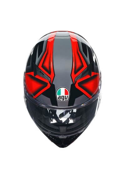 Agv Kask/k3 Mplk Compound Balck Red Çok Renkli