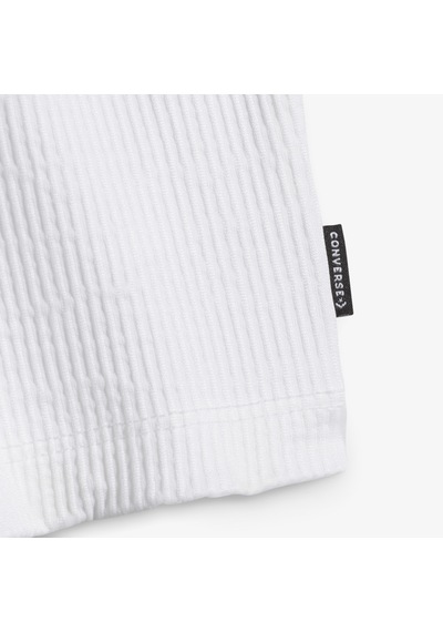 Converse Ribbed Knit Kadın Beyaz T-shirt10027772
