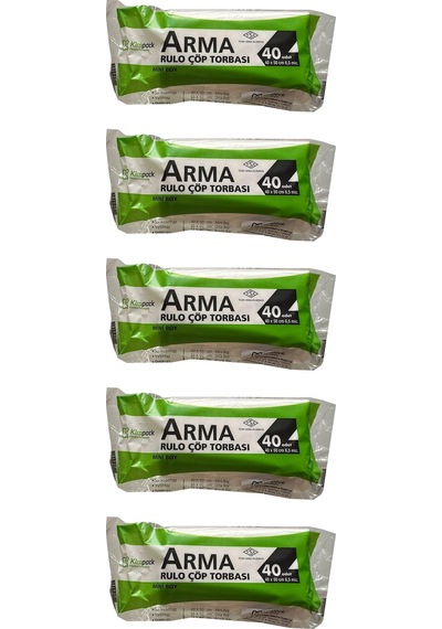 Arma Kimpack Beyaz Mini Boy 40 x 50 CM 20 LÇöp Torbası Poşeti 5 x 40'lı