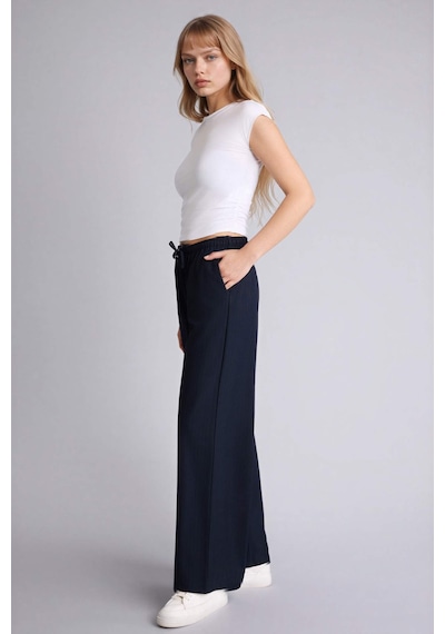 Defacto Wıde Leg Çift Cepli Normal Bel Standart Boy Pantolon F6249AX25AU