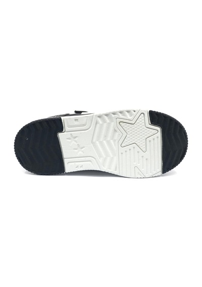 Cool Prax Sneaker Ortopedik Taban Unisex Çocuk Spor Ayakkabı SİYAH-BEYAZ