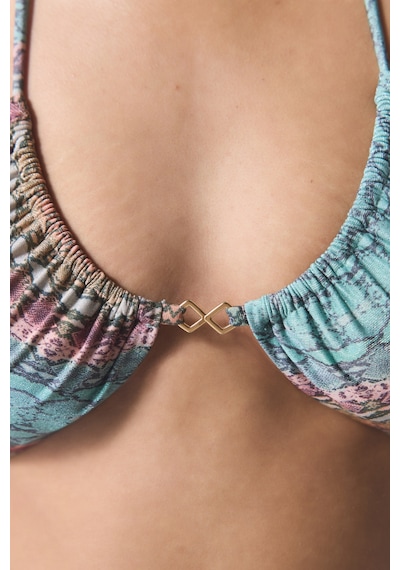 Penti Yılan Desenli Aida Reverse V Bikini Üstü