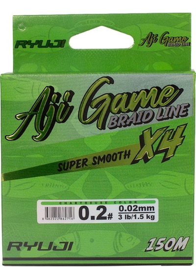 Ryuji Aji Game 4x 150m Chartreuse Yeşil İp Misina 0.03mm